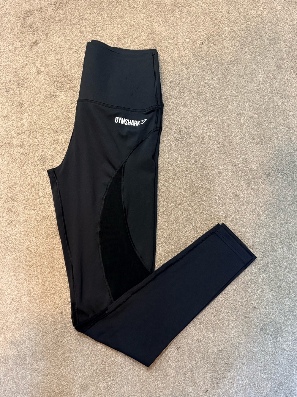 Gymshark Black Mesh Insert High Rise Leggings Size S